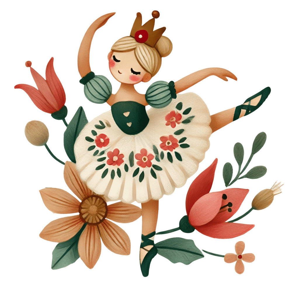 Nutcracker Ballet Fabric Panel 55