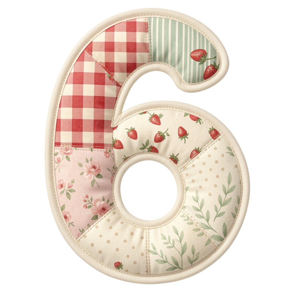 Strawberry Patchwork Fabric Panel 18