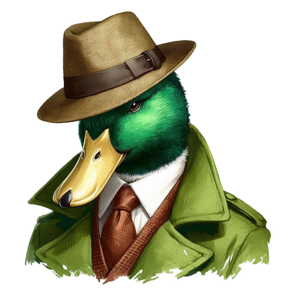 Golfing Mallard Fabric Panel 11