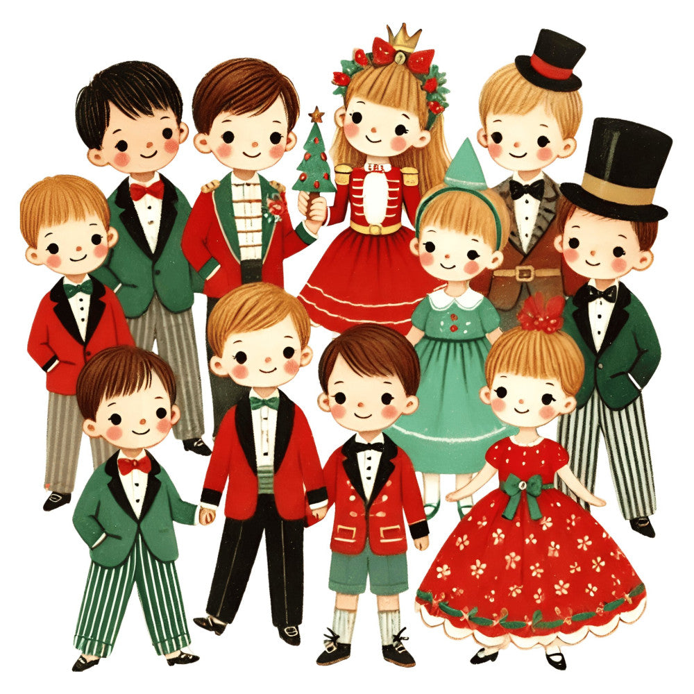 Nutcracker Ballet Fabric Panel 80