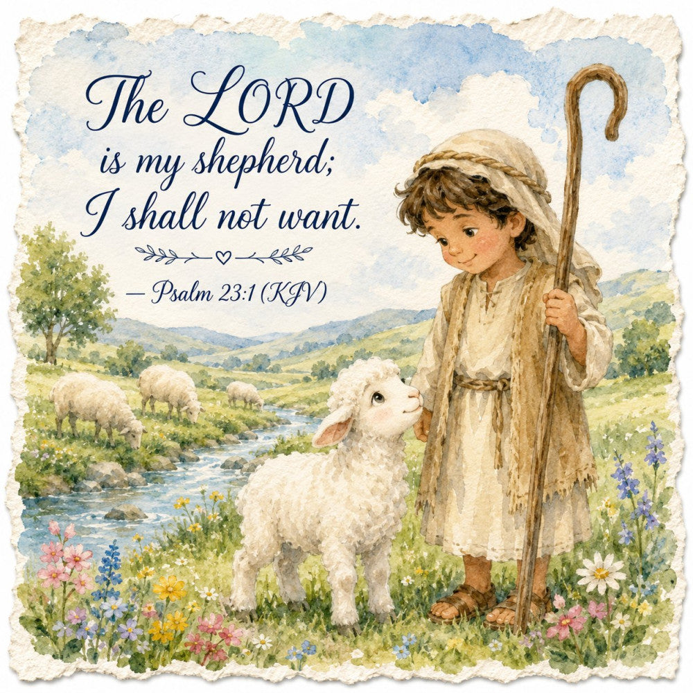 Inspirational Nursery Verses Fabric Panel 1