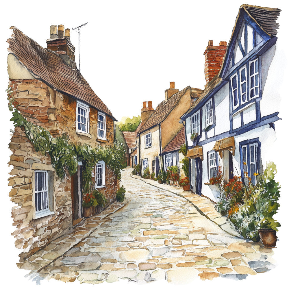 English Countryside Fabric Panel 7