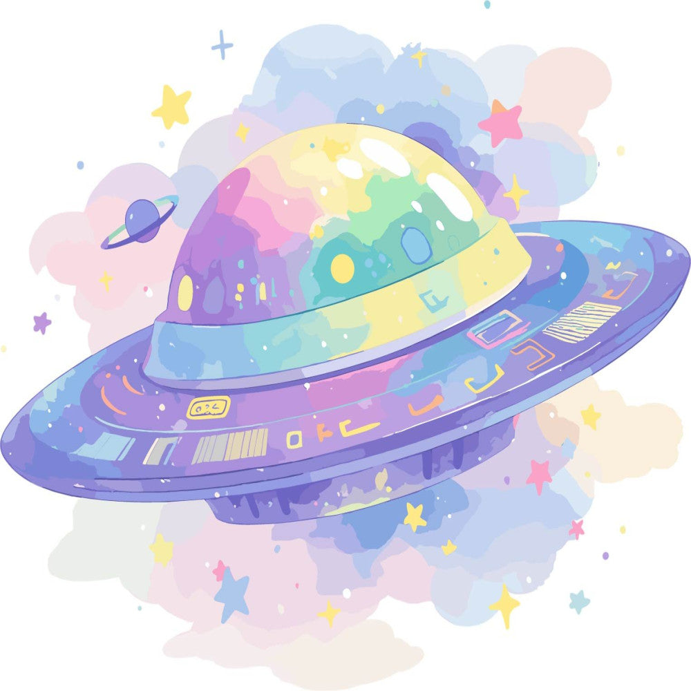 Baby Boy Space Galaxy Fabric Panel 25