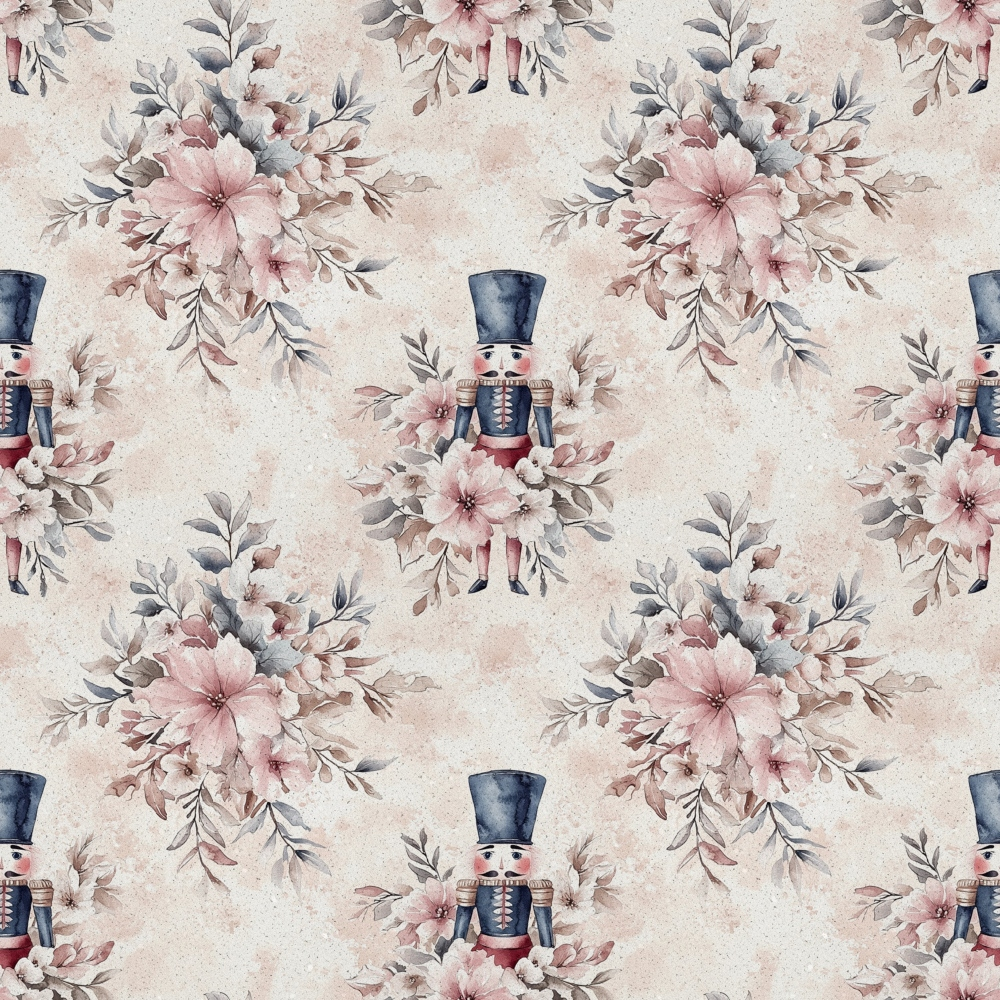 Daily Deal: A Frosted Christmas Pattern 9 Quilting Cotton Fabric - 45" x 2 Yards"