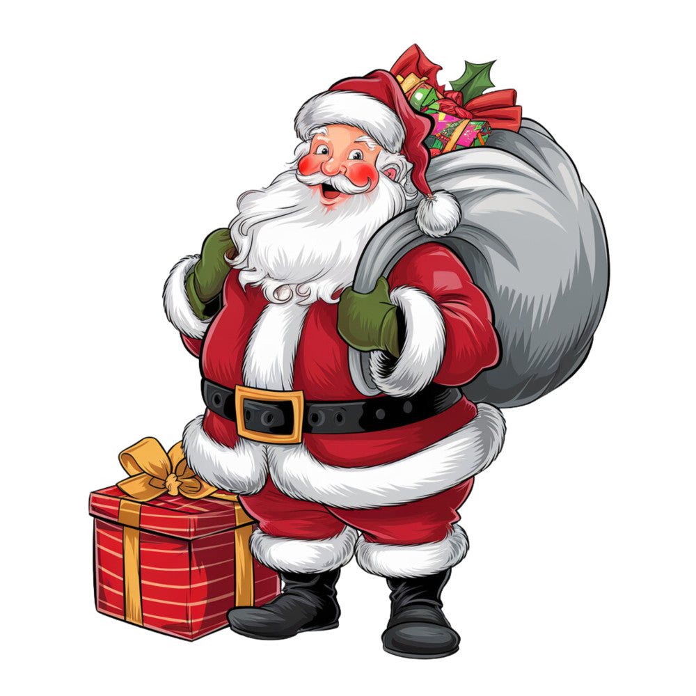 Adorable Santas Fabric Panel 7