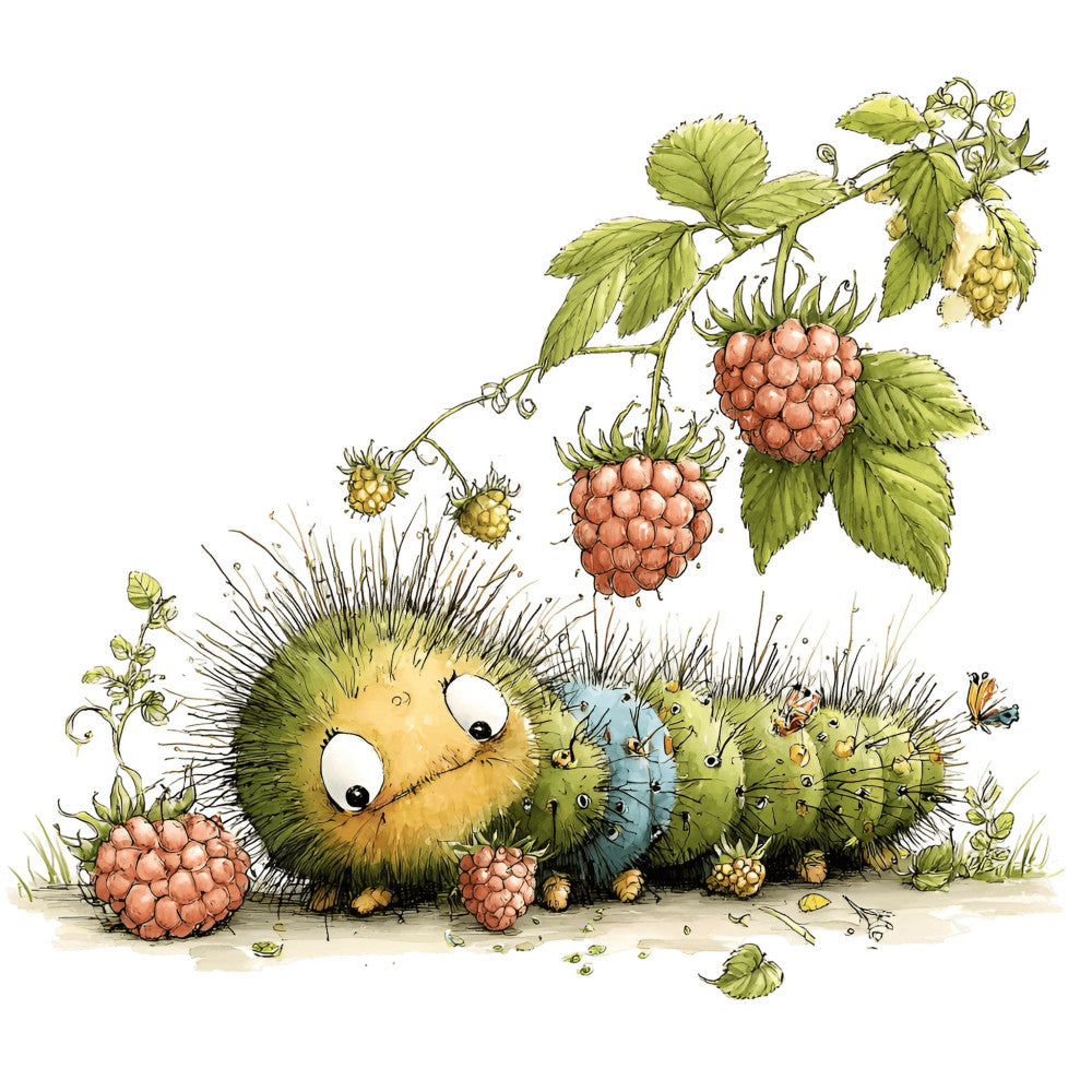 Whimsical Caterpillar Fabric Panel 6