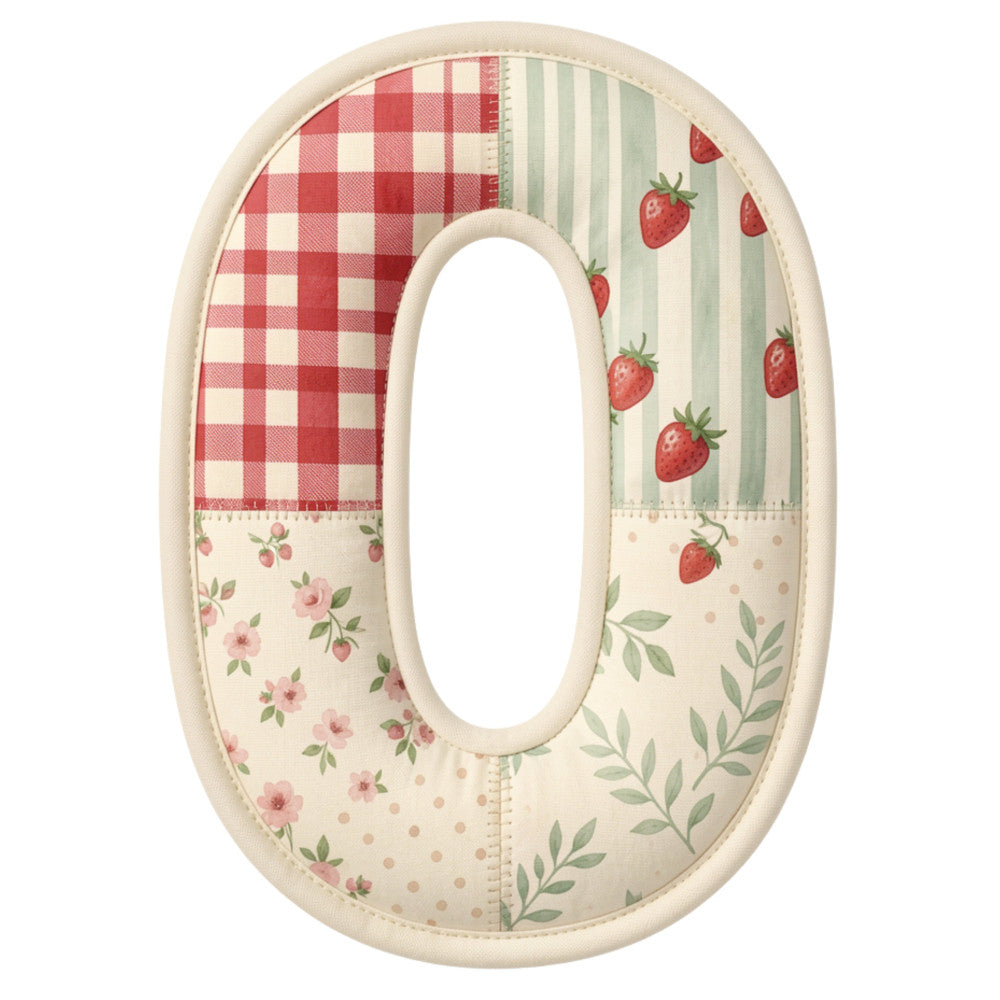 Strawberry Patchwork Fabric Panel 21