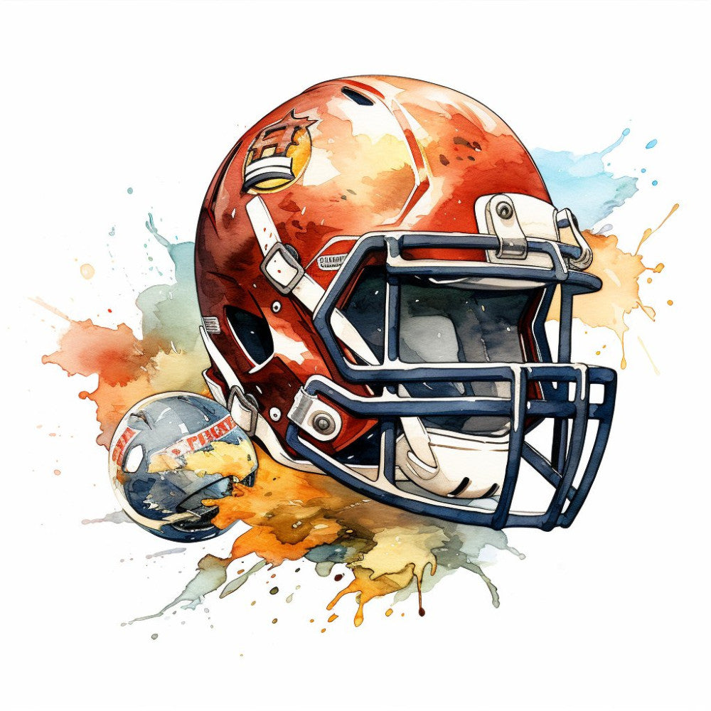 Splash Football Fabric Panel 8