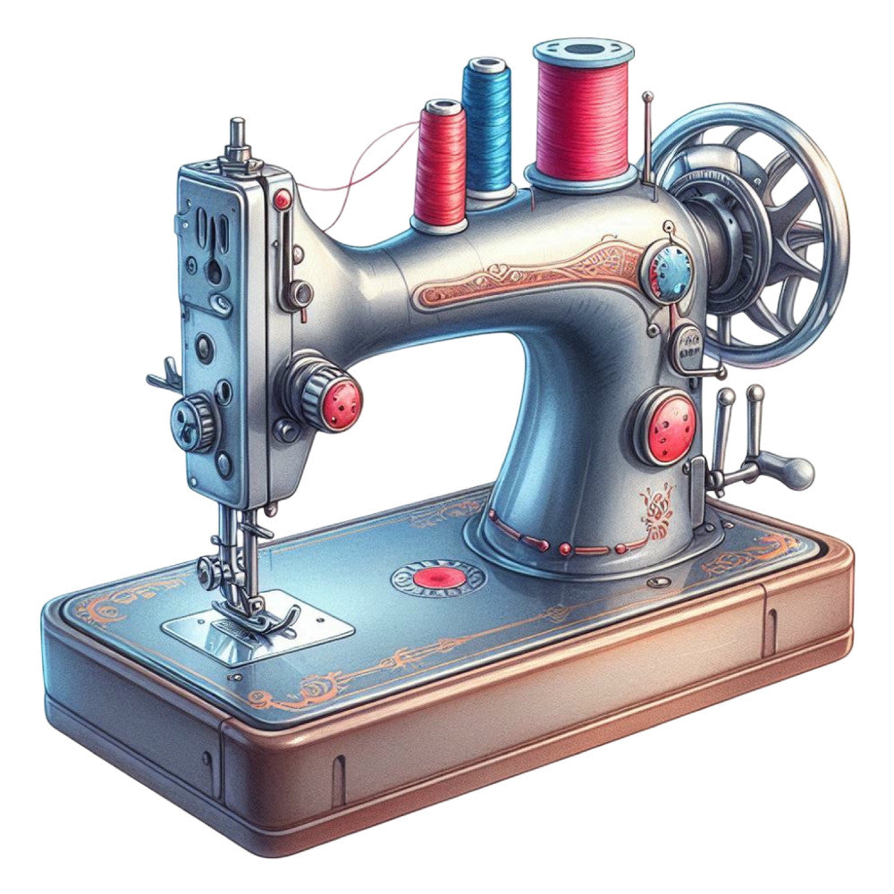 Vintage Sewing Machine Fabric Panel 14