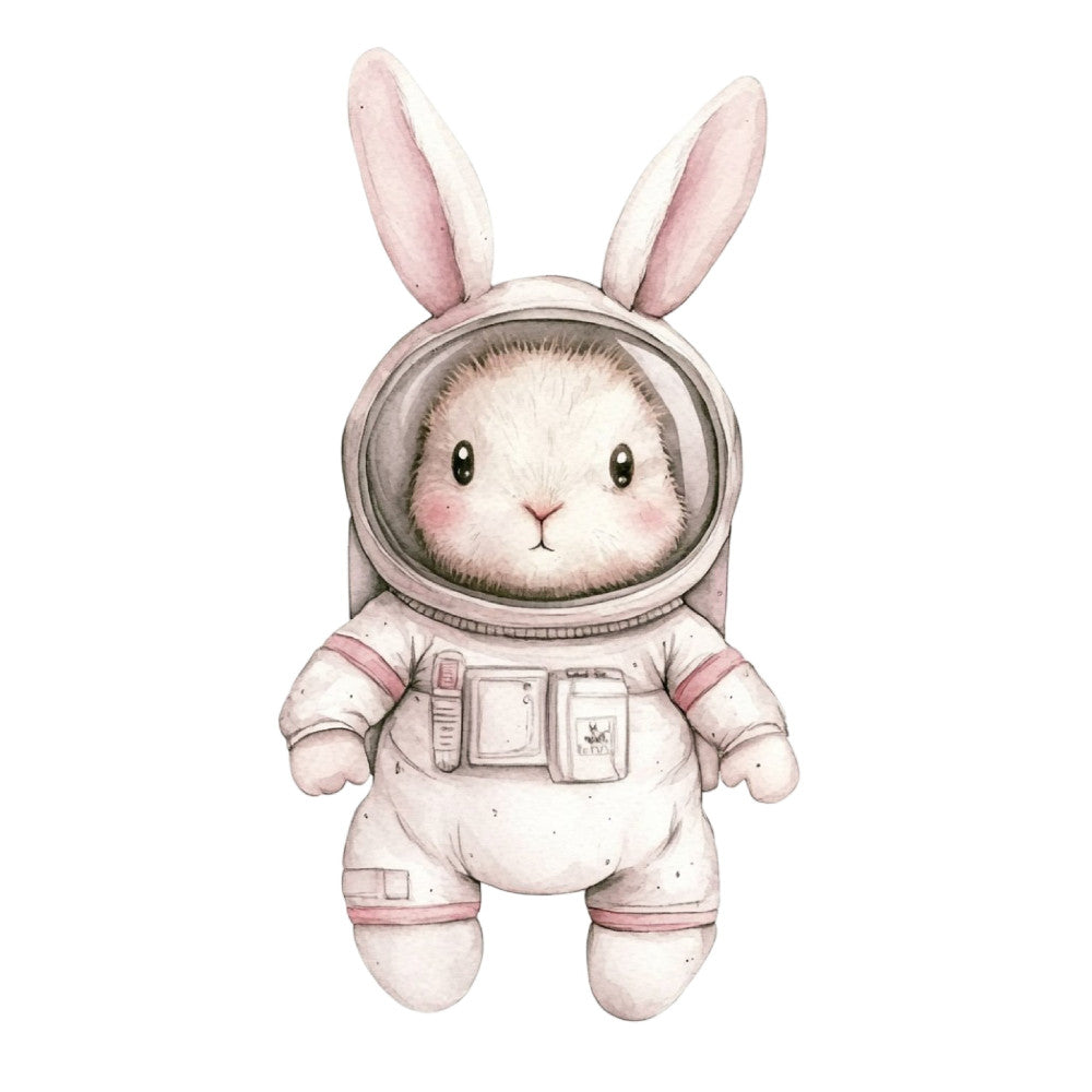 Watercolor Space Adventure Fabric Panel 24