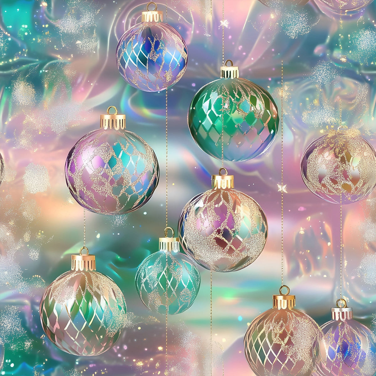 Daily Deal: Celestial Christmas Ornaments Pattern 12 Quilting Cotton Fabric - 45" x 0.5 Yards"