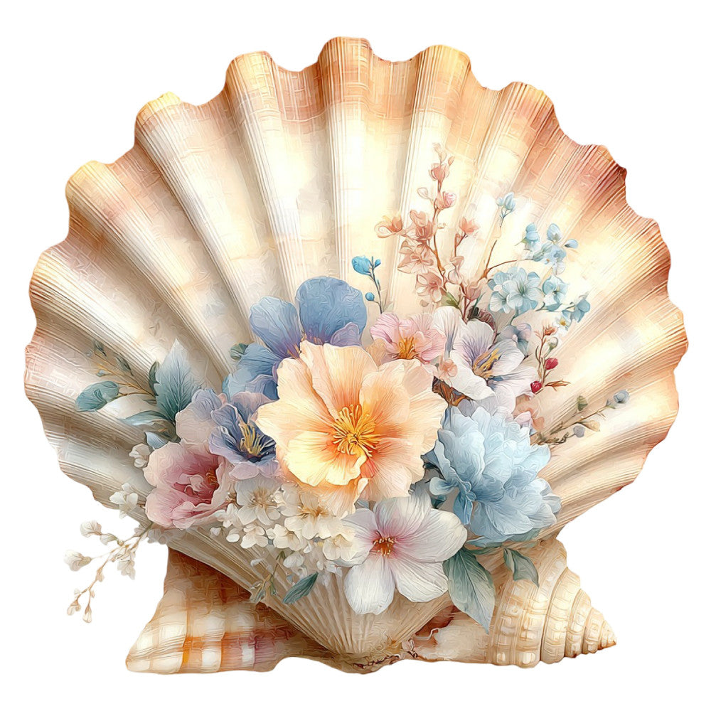 Colorful Seashell Fabric Panel 30
