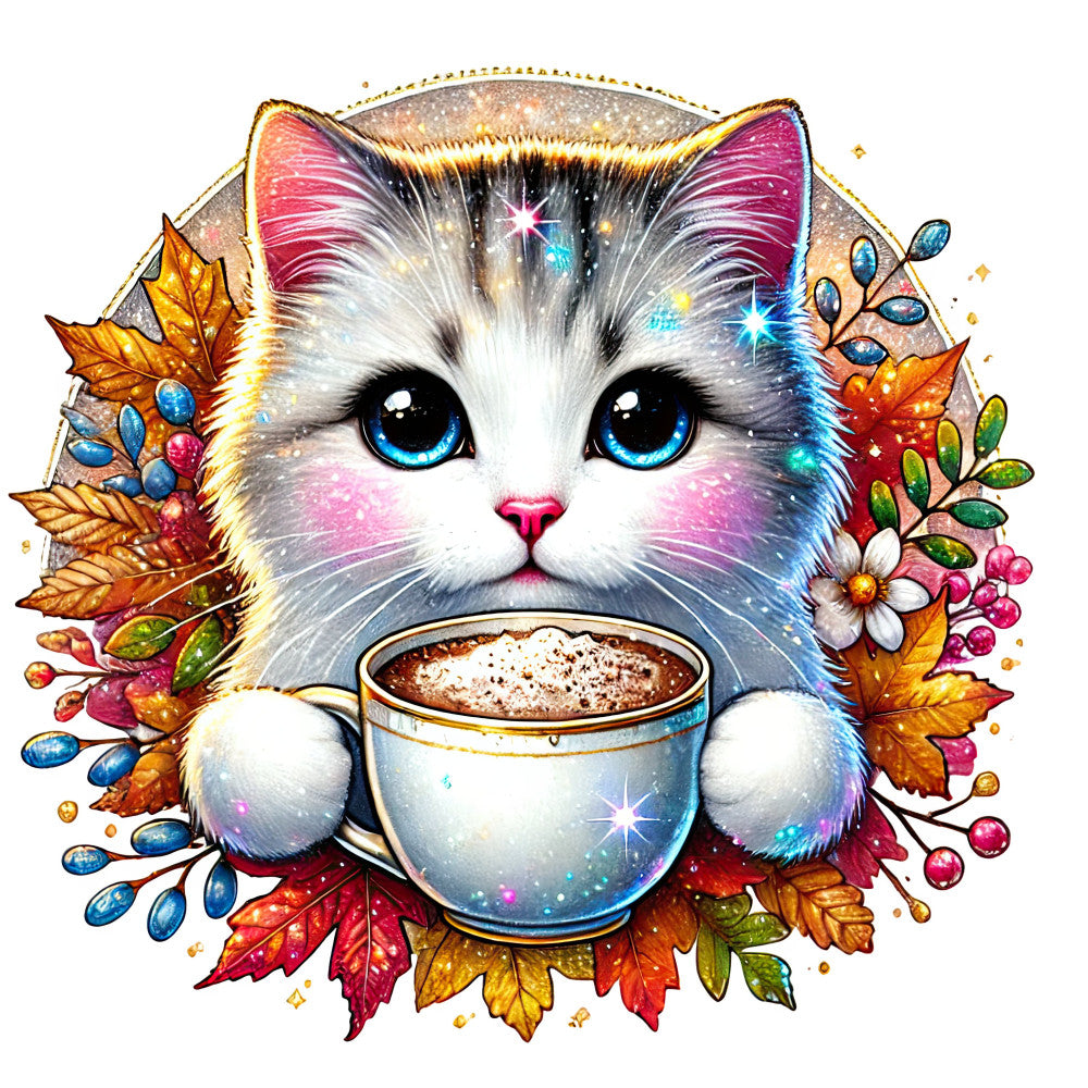 Autumn Cats Fabric Panel 85