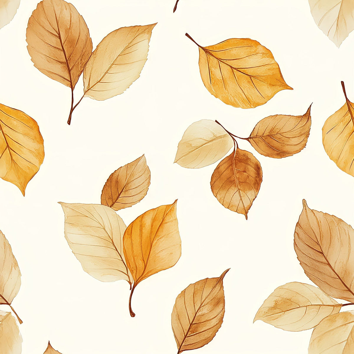 Daily Deal: Autumn Watercolor Pattern 4 Quilting Cotton Fabric - 45" x 1 Yard"
