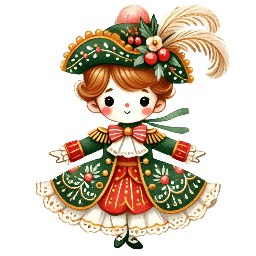 Nutcracker Ballet Fabric Panel 54