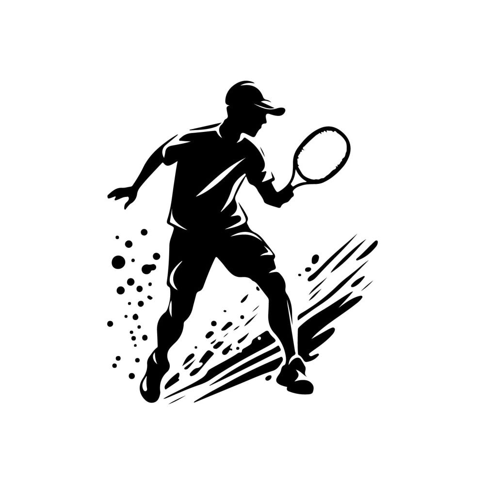 Pickleball Silhouette Fabric Panel 10