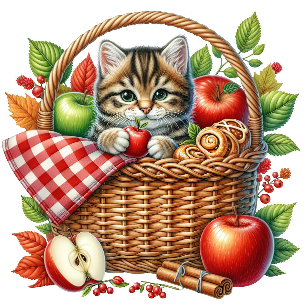 Autumn Cats Fabric Panel 34