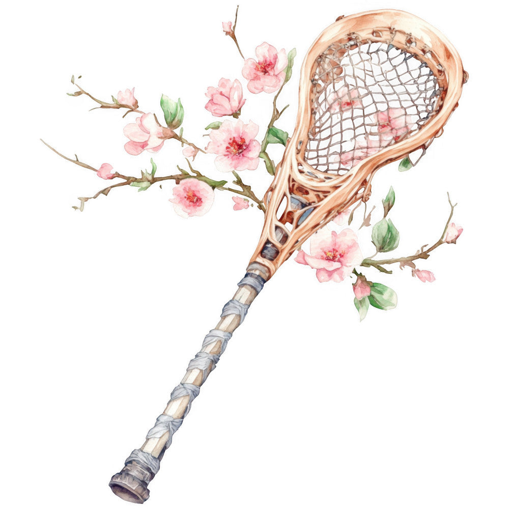 Watercolor Lacrosse Fabric Panel 4