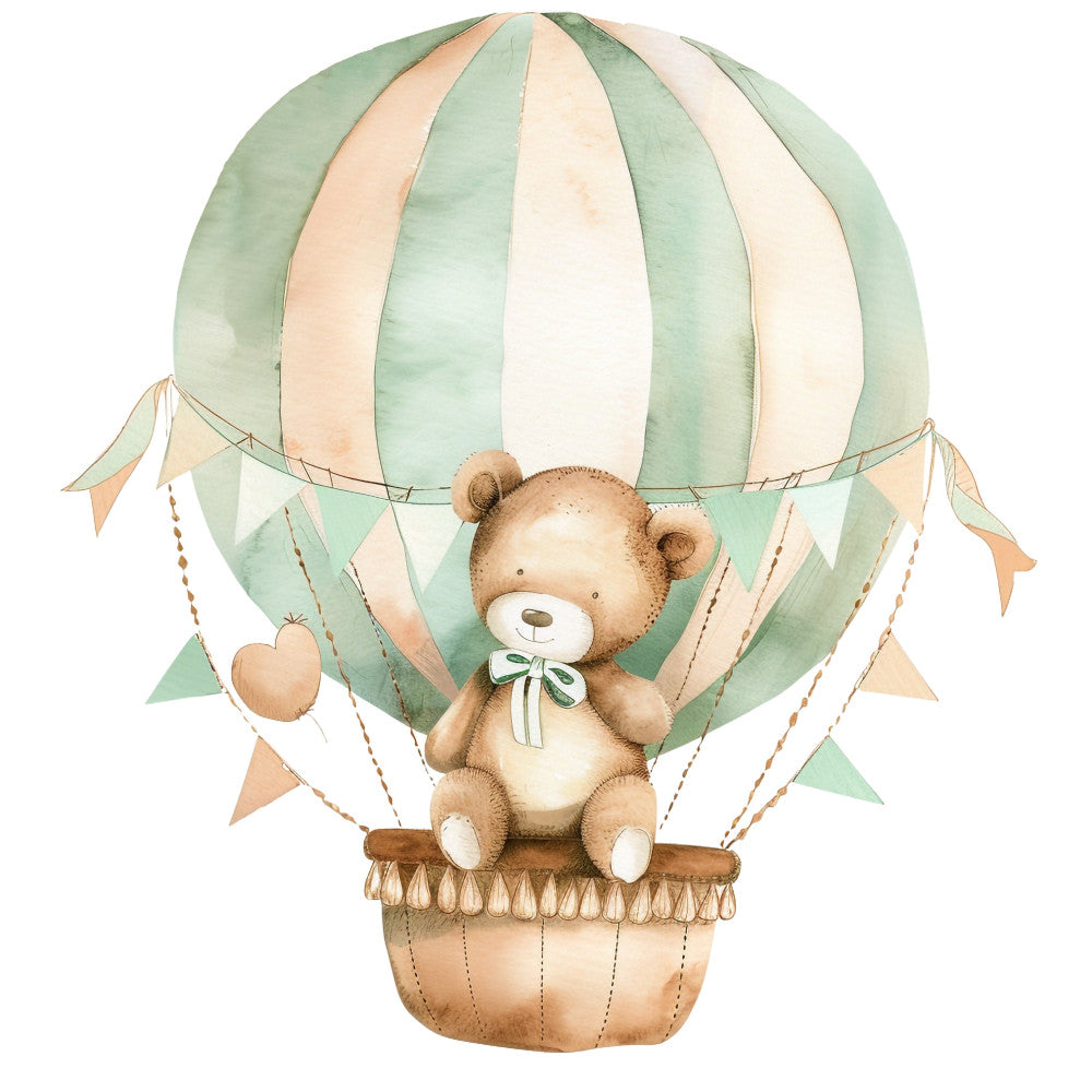 Nursery Teddy Bear Fabric Panel 18
