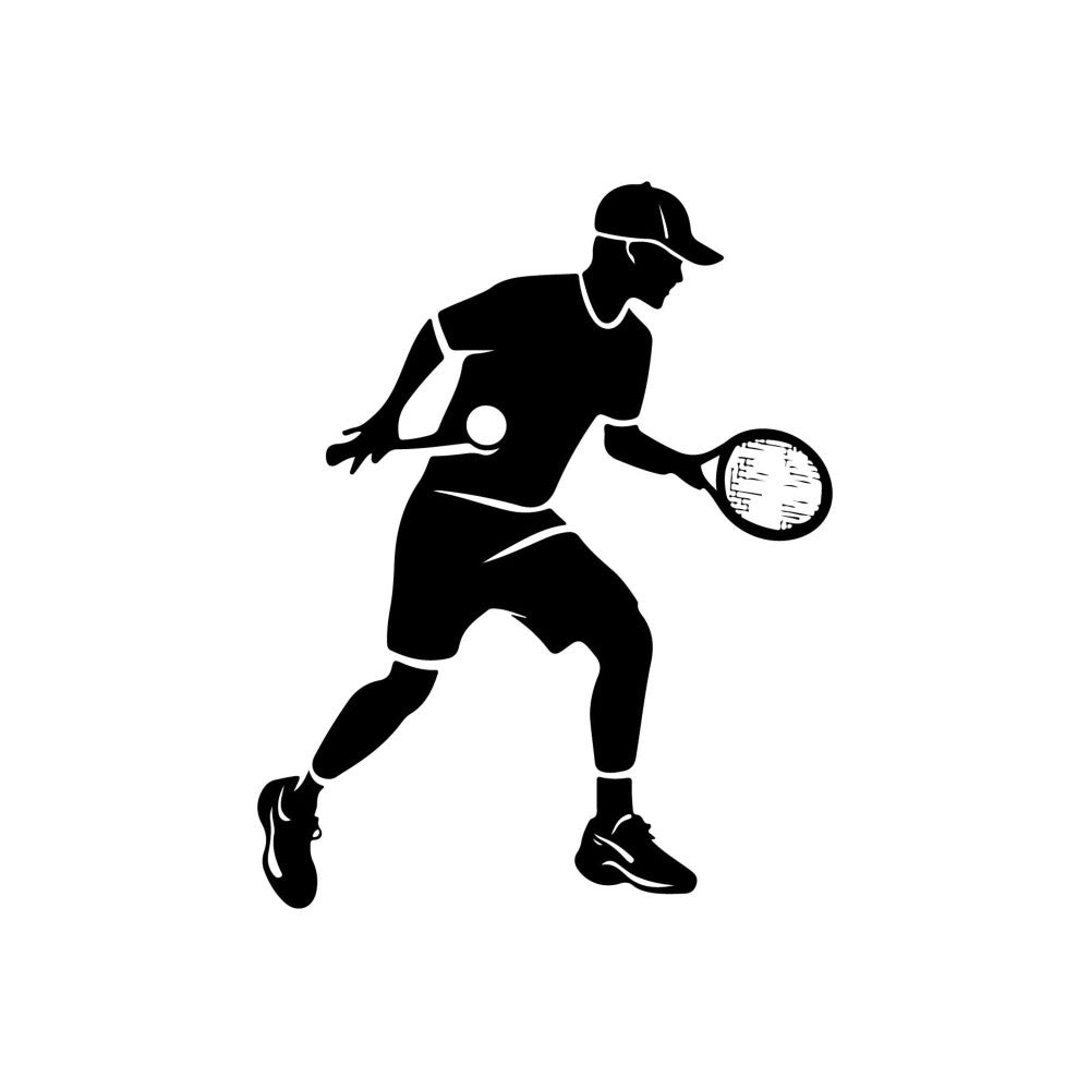 Pickleball Silhouette Fabric Panel 13