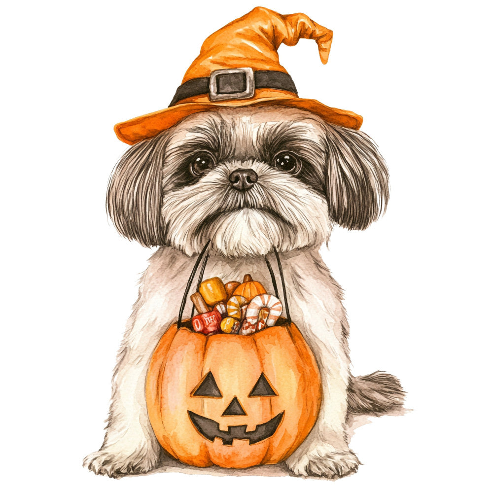 Halloween Dogs Fabric Panel 6