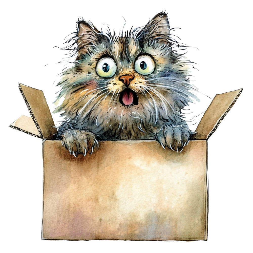 Quirky Cat Fabric Panel 18