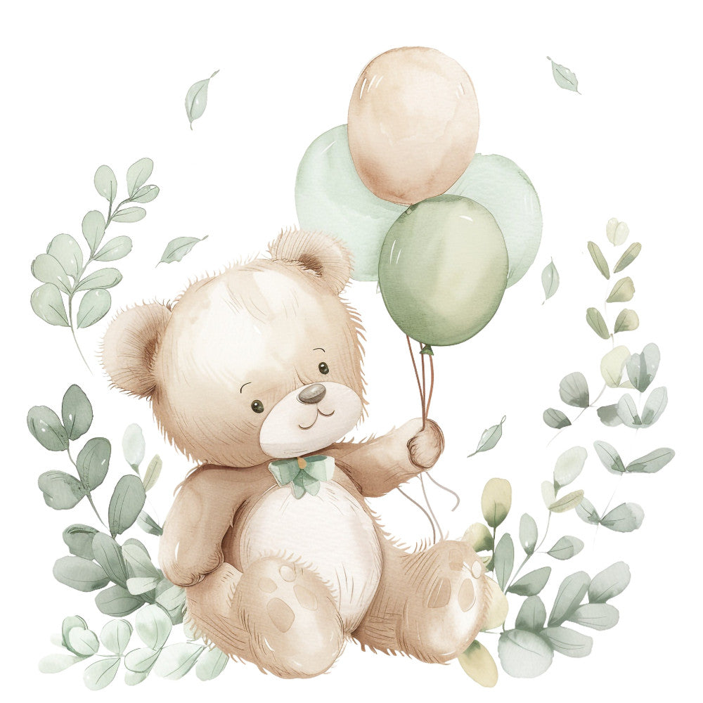 Nursery Teddy Bear Fabric Panel 20