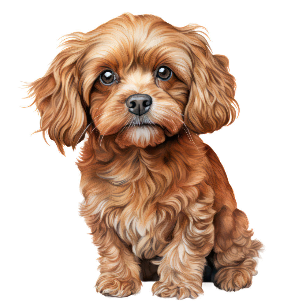Cute Cavapoos Fabric Panel 35