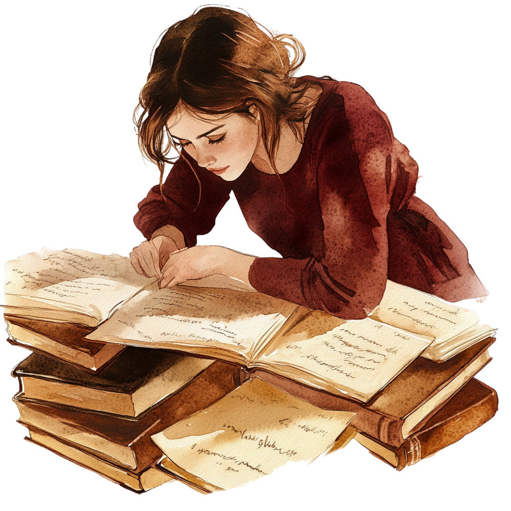 Dark Academia Fabric Panel 16