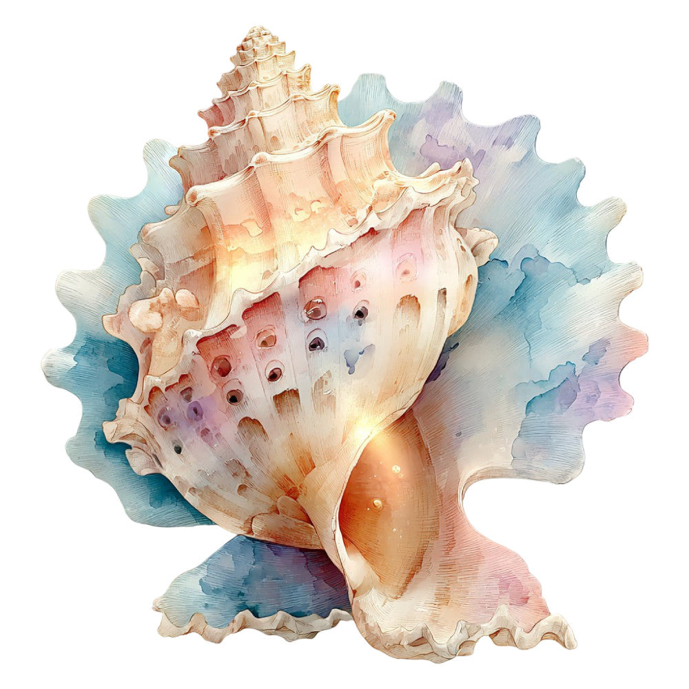 Colorful Seashell Fabric Panel 13