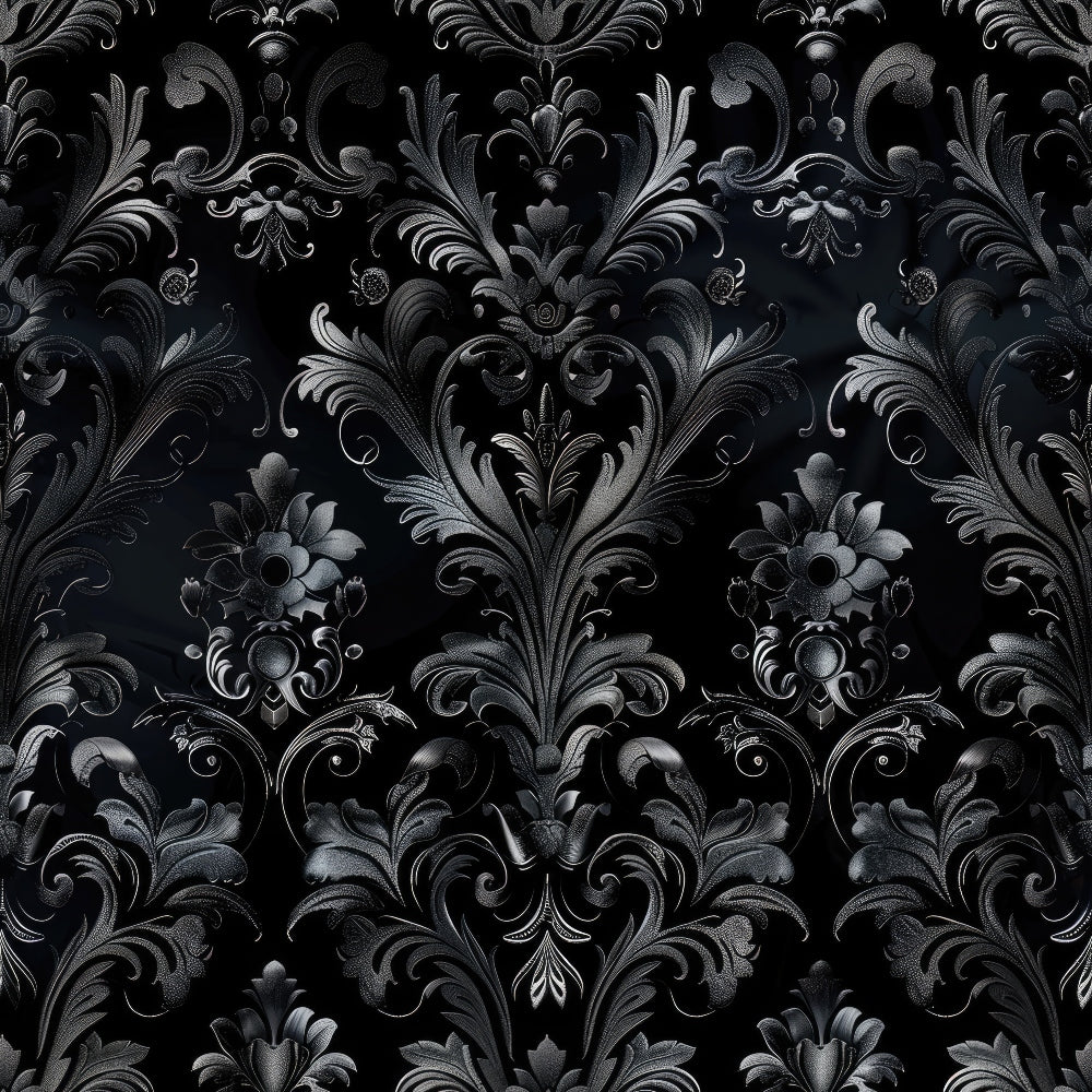 Daily Deal: Gothic Damask Pattern 8 Quilting Cotton Fabric - 45" x 1 Yard"