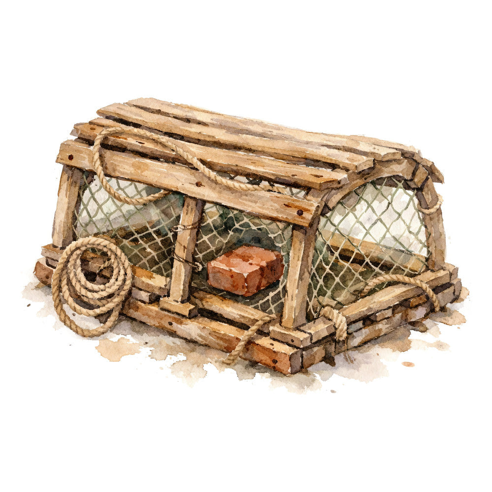 Vintage Fishing Fabric Panel 40