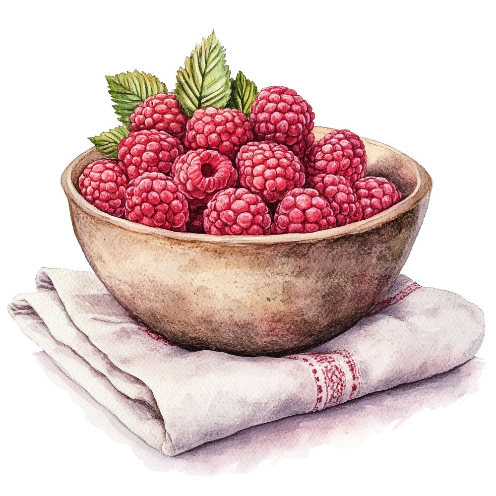Raspberry Gardens Fabric Panel 29