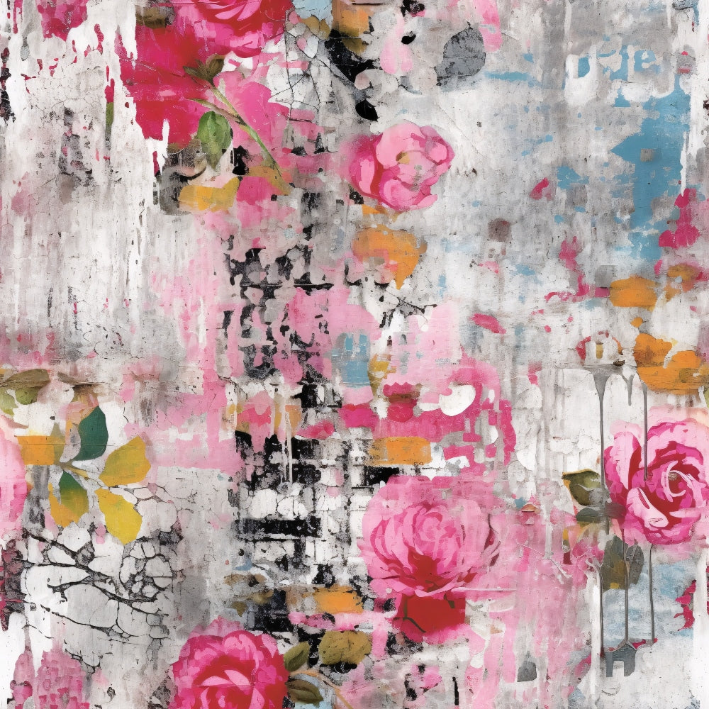 Daily Deal: Girly Grunge Plaster Pattern 7 Quilting Cotton Fabric - 118" x 0.5 Yards"