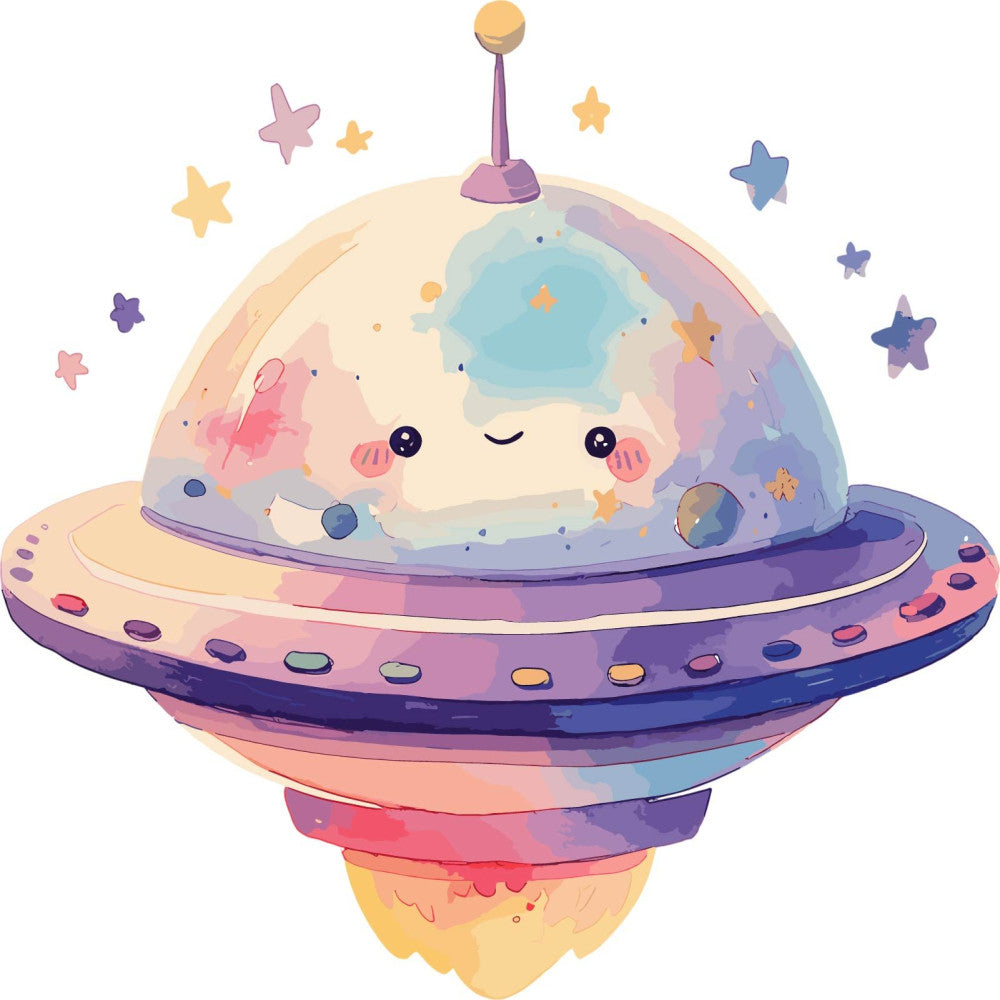 Baby Boy Space Galaxy Fabric Panel 17