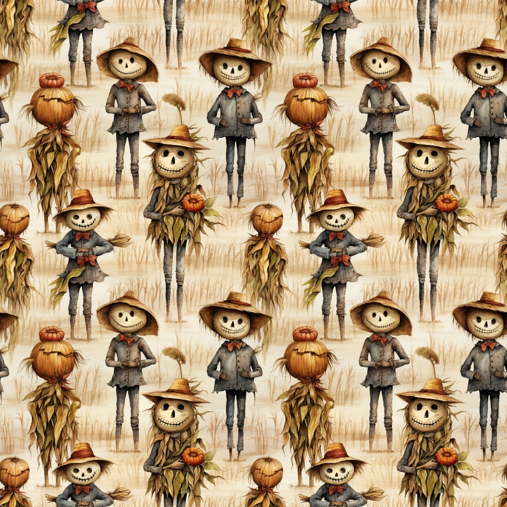 Daily Deal: Spooky Season Pattern 36 Quilting Cotton Fabric - 45" x 1 Yard"