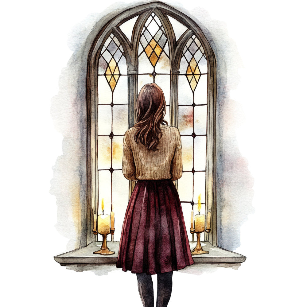 Dark Academia Fabric Panel 13