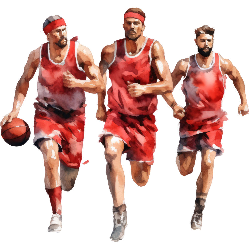 Basketball Game Fabric Panel 23