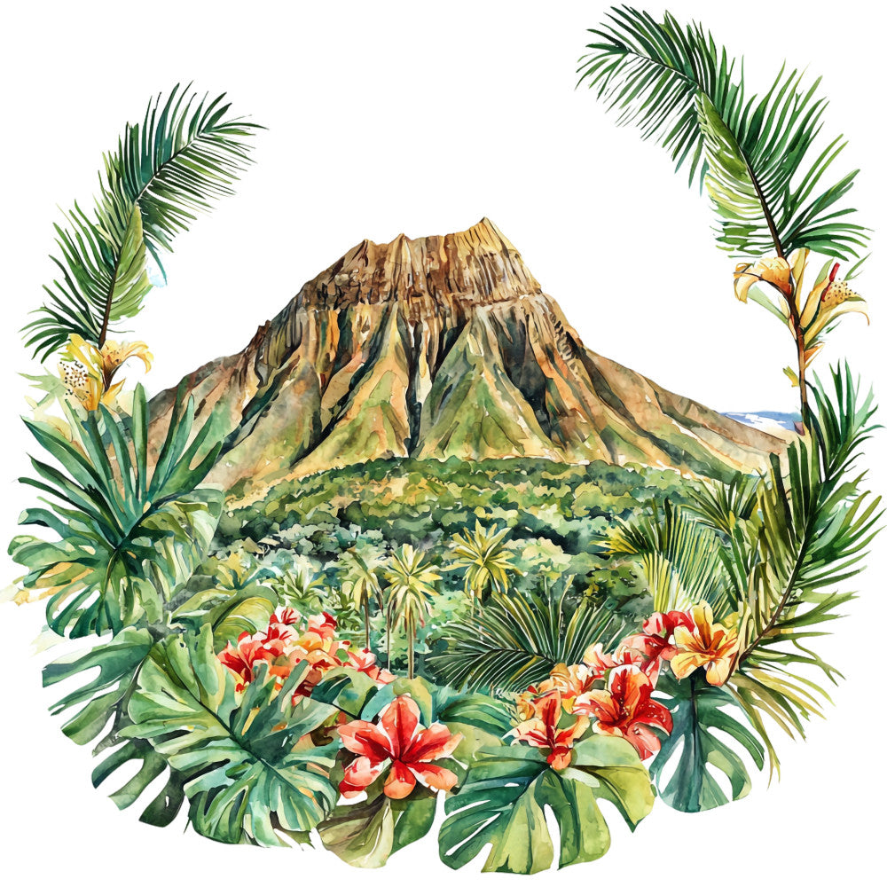 Hawaiian Paradise Fabric Panel 30