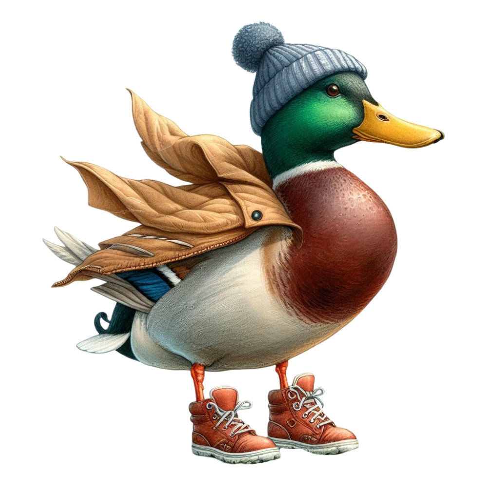 Golfing Mallard Fabric Panel 21