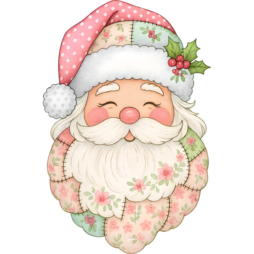 A Pink Christmas Fabric Panel 26