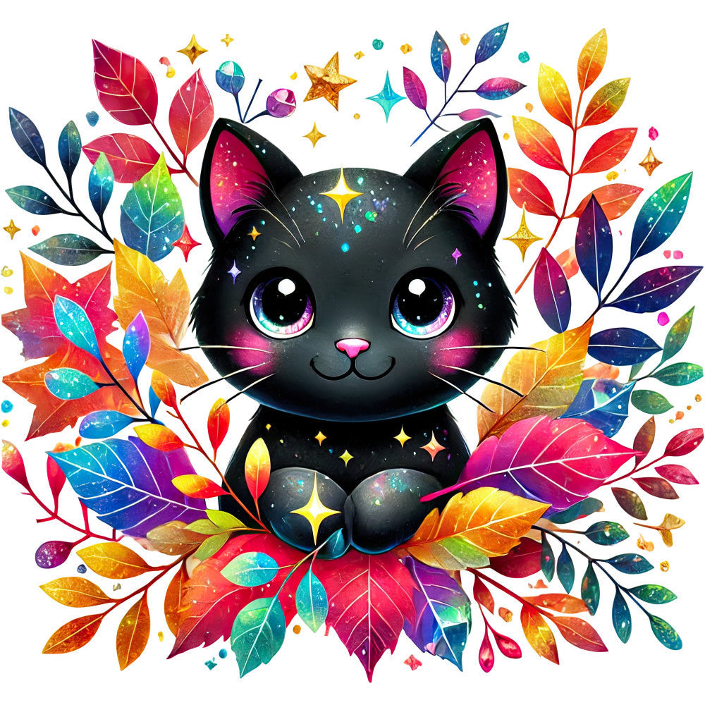 Autumn Cats Fabric Panel 68