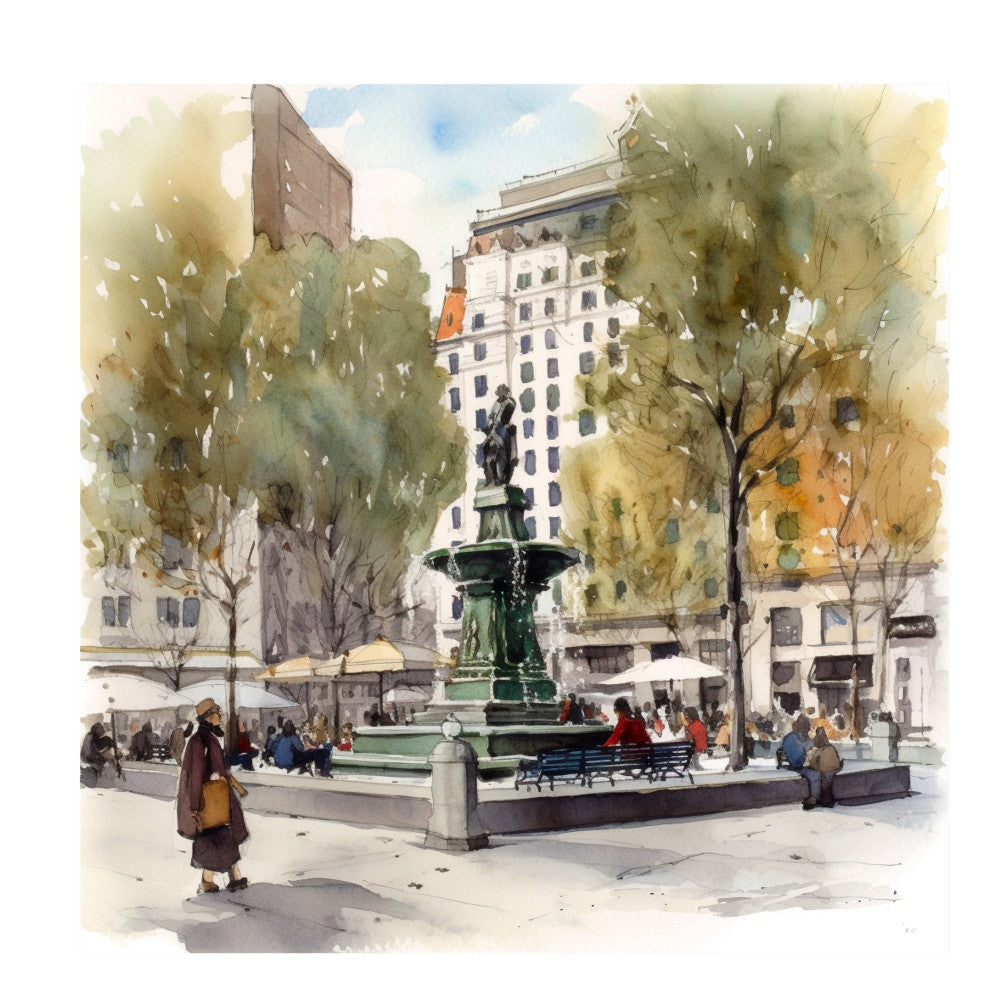 New York Landmarks Fabric Panel 16