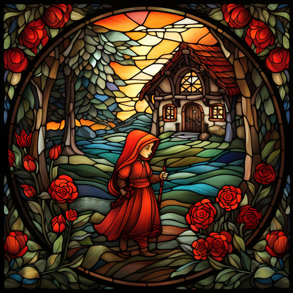 Little Red Riding Hood Fabric Panel 7