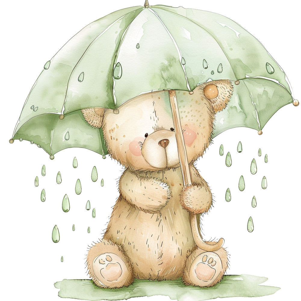 Nursery Teddy Bear Fabric Panel 19