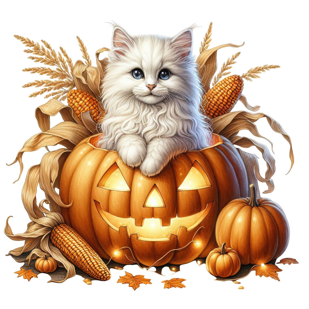 Autumn Cats Fabric Panel 71