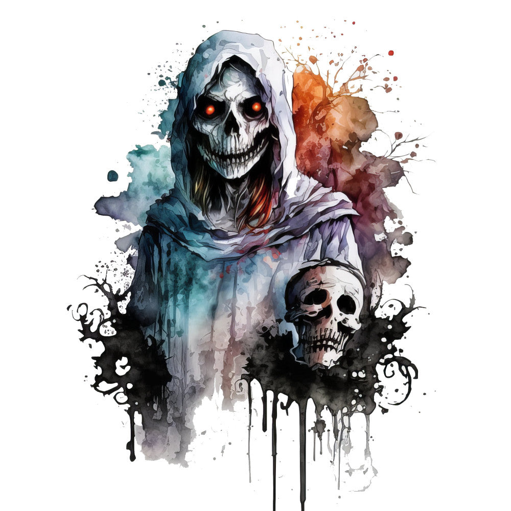 Creepy Halloween Horror Fabric Panel 18