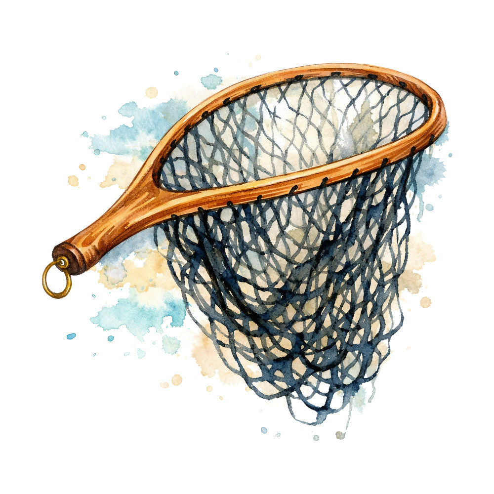 Vintage Fishing Fabric Panel 32