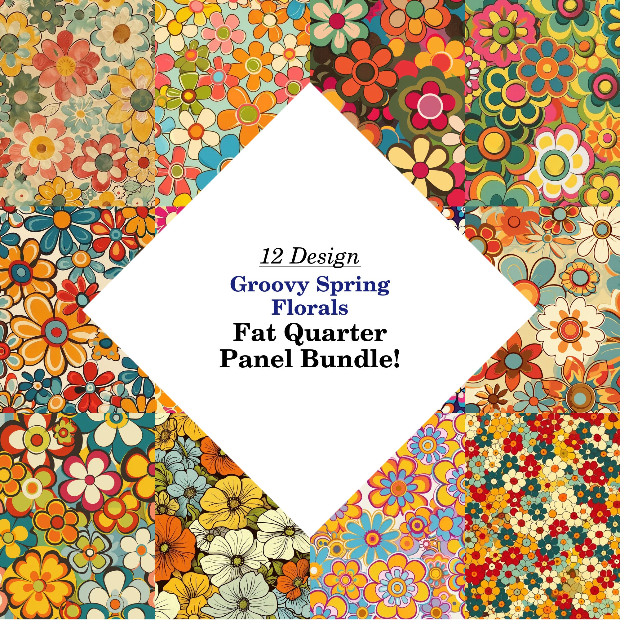Groovy Spring Florals Fat Quarter Bundle – FabricMegaStore.com
