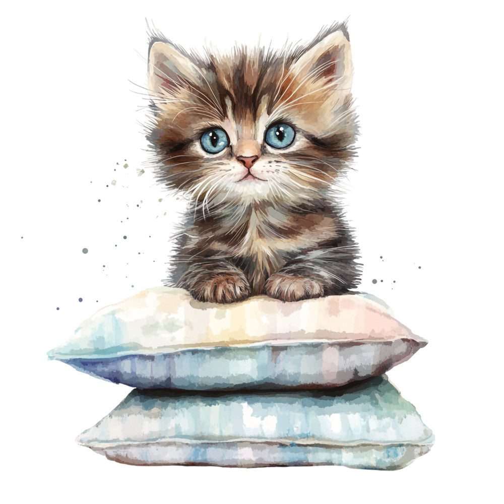 Quirky Cat Fabric Panel 19